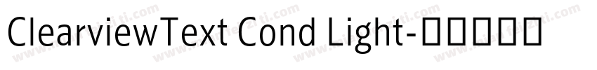 ClearviewText Cond Light字体转换